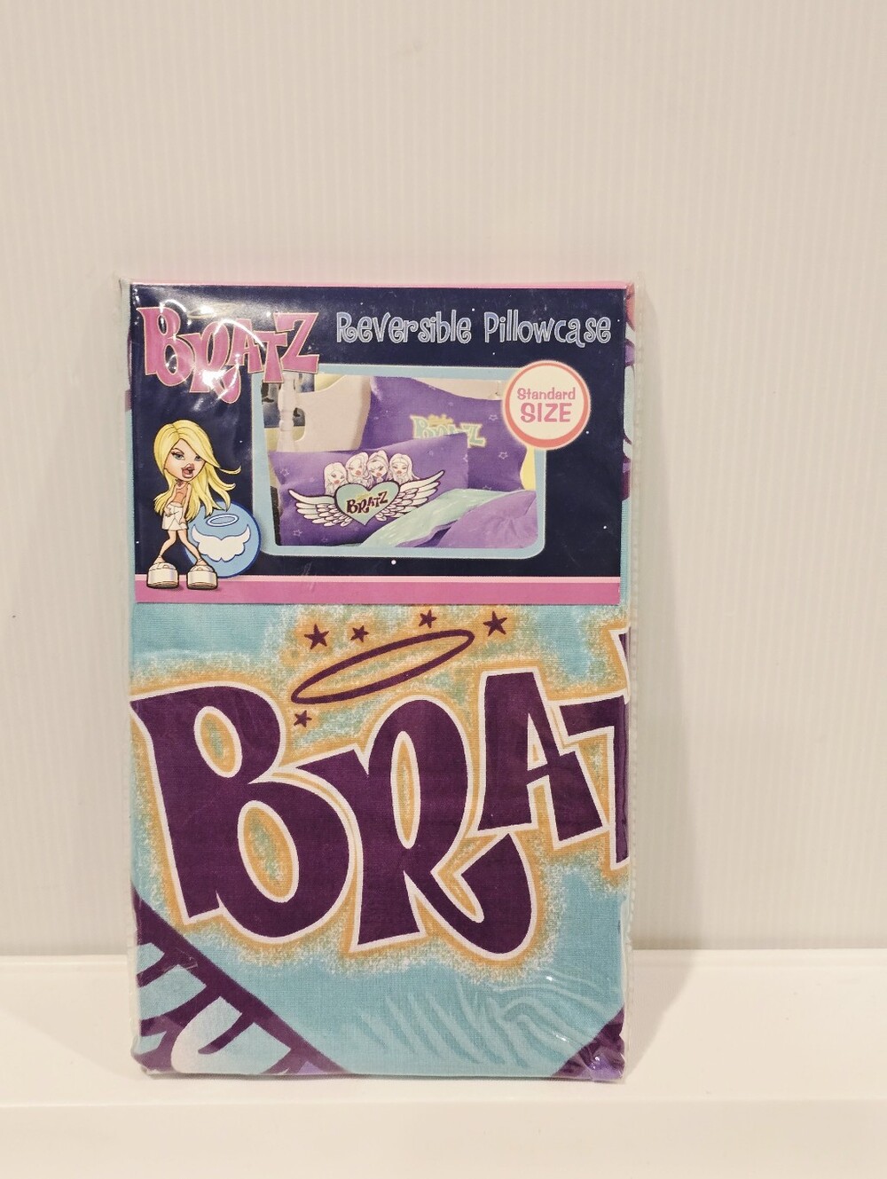 NEW Vintage 2002 BRATZ Pillow Case Reversible Standard Size 20”x 26” RARE